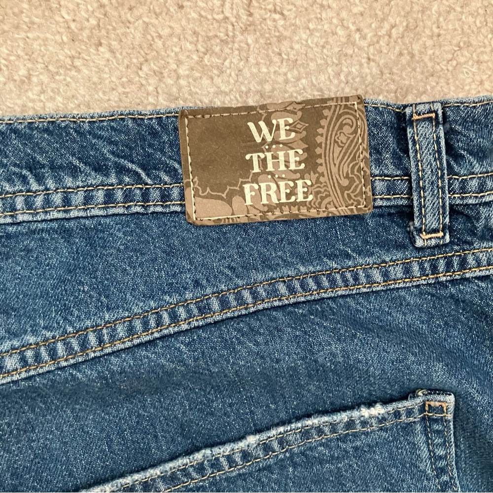 FREE PEOPLE We The Free Westwood High Low Mid-Rise Button Fly Short 32 NEW NWT - Picture 10 of 12